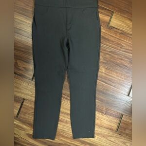 Spank xl dark gray legging pull on faux pockets front slimming new large office